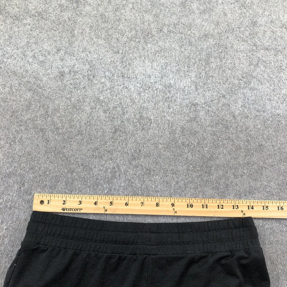 Vuori Sweatpants Womens Medium Black Jersey Wide Leg Pockets Lounge - Picture 7 of 10
